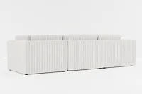 Destin Sea Lane Light Gray Fabric 4-piece Modular Sectional