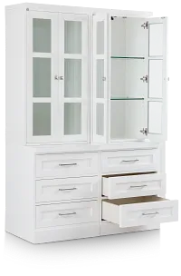 Newport White Drawer Bookcase
