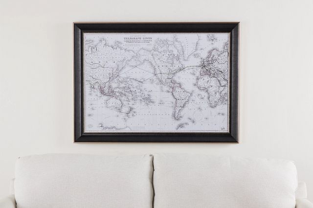 Global Gray Framed Wall Art