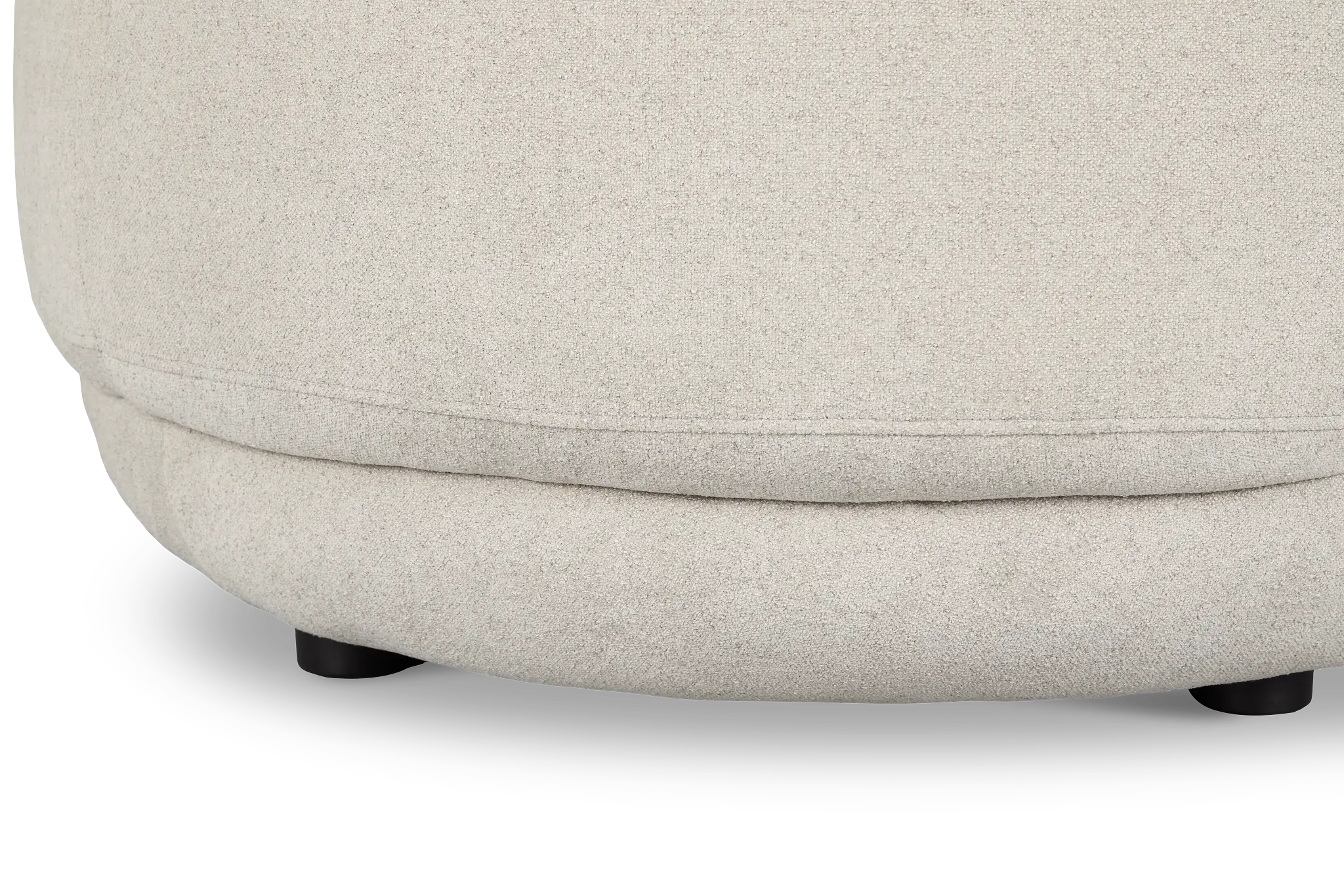 Presley Light Gray Fabric Ottoman Presley Light Gray Fabric Ottoman