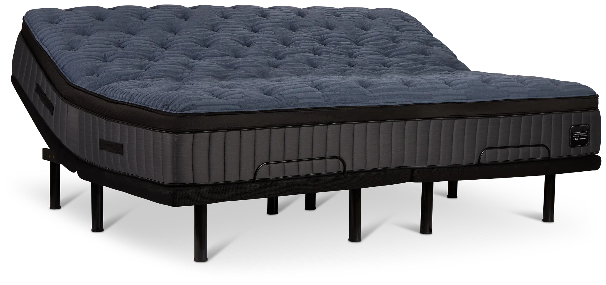 Kevin Charles By Sealy Reserve Lux Ultra Plush Plus Adjustable Mattress Set