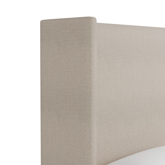 Captiva Linen Beige 60" Upholstered Shelter Bed