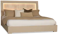 Valencia Light Tone Panel Bed