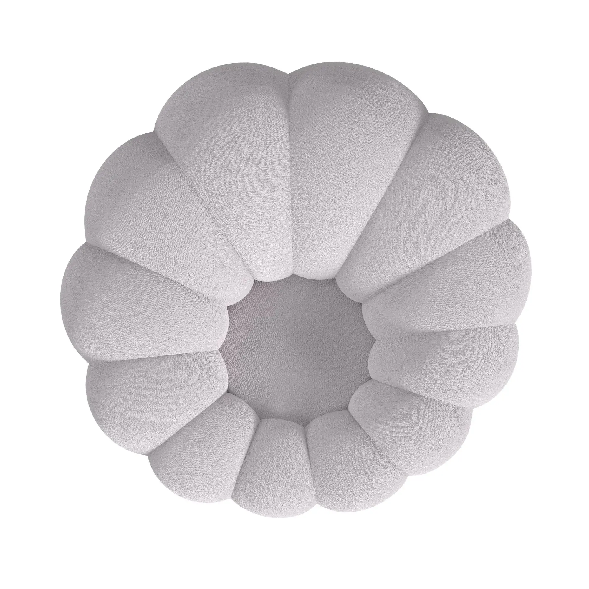 Kenzo Light Gray Fabric Chair & Ottoman Kenzo Light Gray Fabric Chair & Ottoman