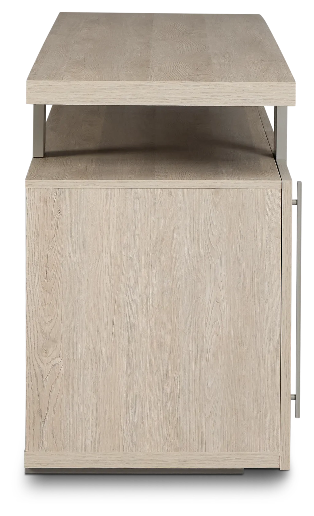 Caspian Light Tone 80" Tv Stand With Fireplace Insert