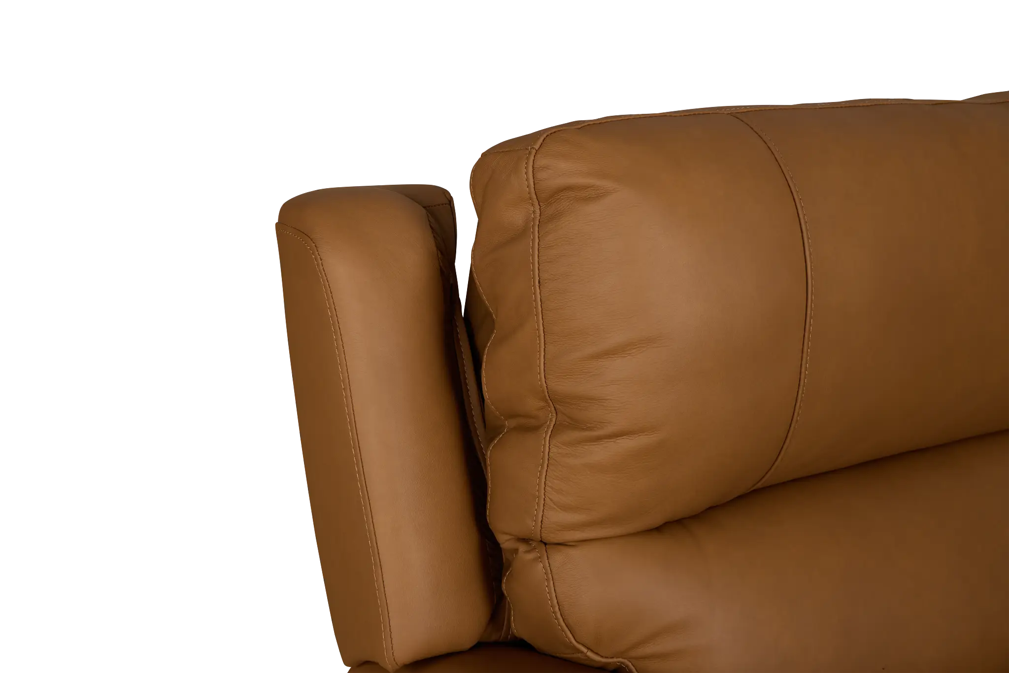Summit Light Brown Lthr/vinyl Medium Triple Power 2-arm Sectional Summit Light Brown Lthr/vinyl Medium Triple Power 2-arm Sectional