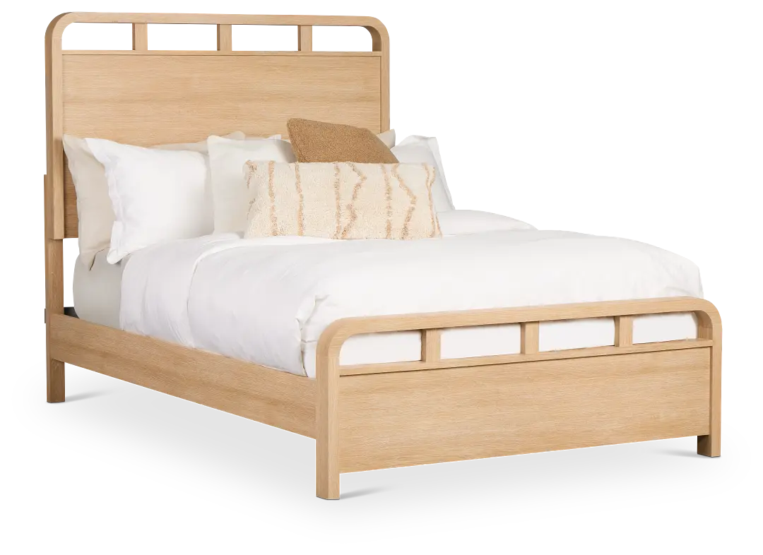 Lyndie Light Tone Panel Bed Lyndie Light Tone Panel Bed