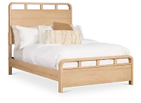 Lyndie Light Tone Panel Bed