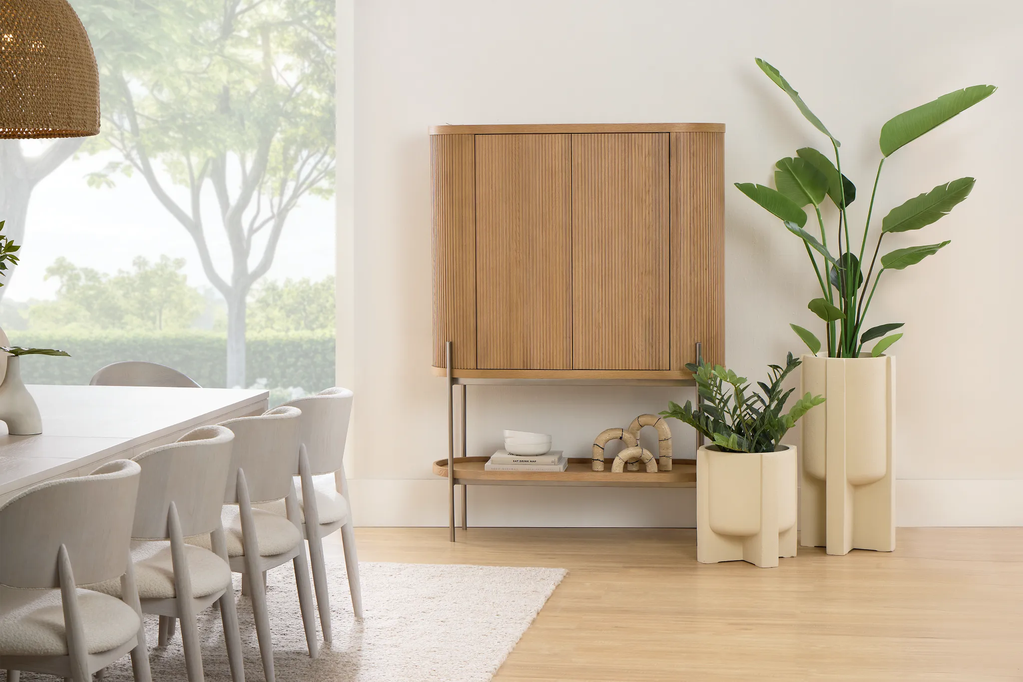 Gables Light Tone Bar Cabinet