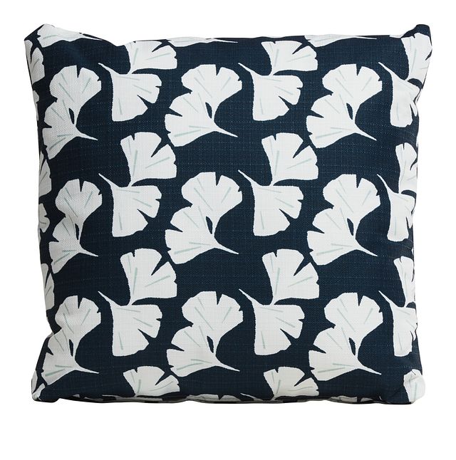 Gingko Blue 18" Indoor/outdoor Accent Pillow