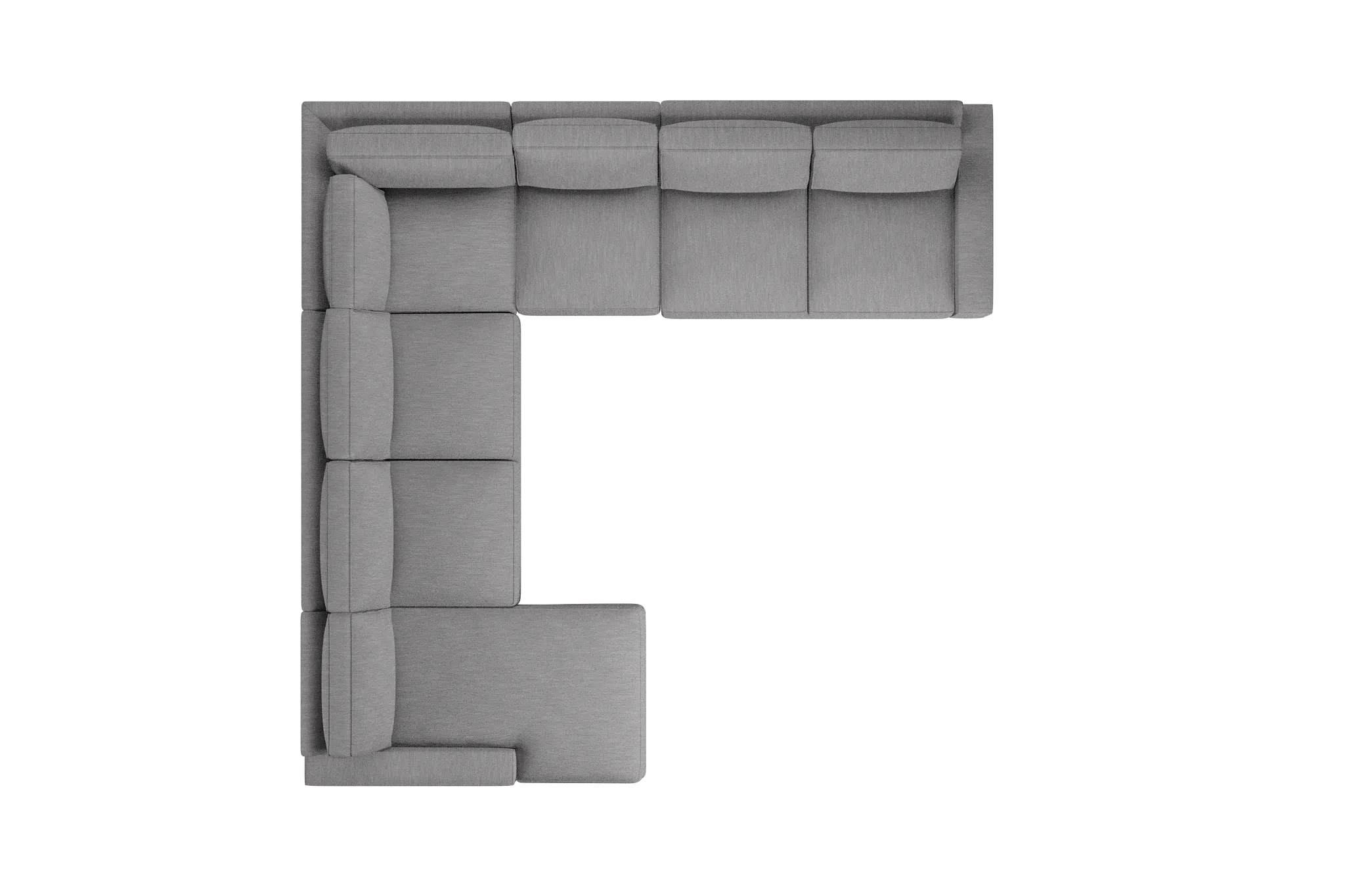 Edgewater Revenue Gray Large Left Chaise Sectional