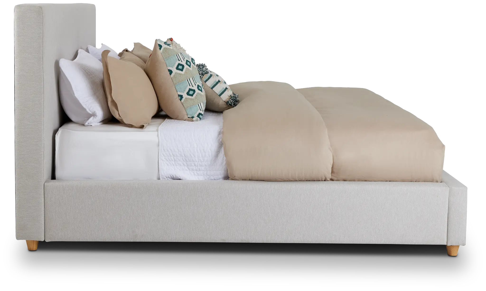 Chelsea Light Beige Uph Platform Bed Chelsea Light Beige Uph Platform Bed