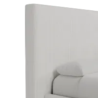 Grayton Lucy Light Beige 54" Upholstered Platform Bed