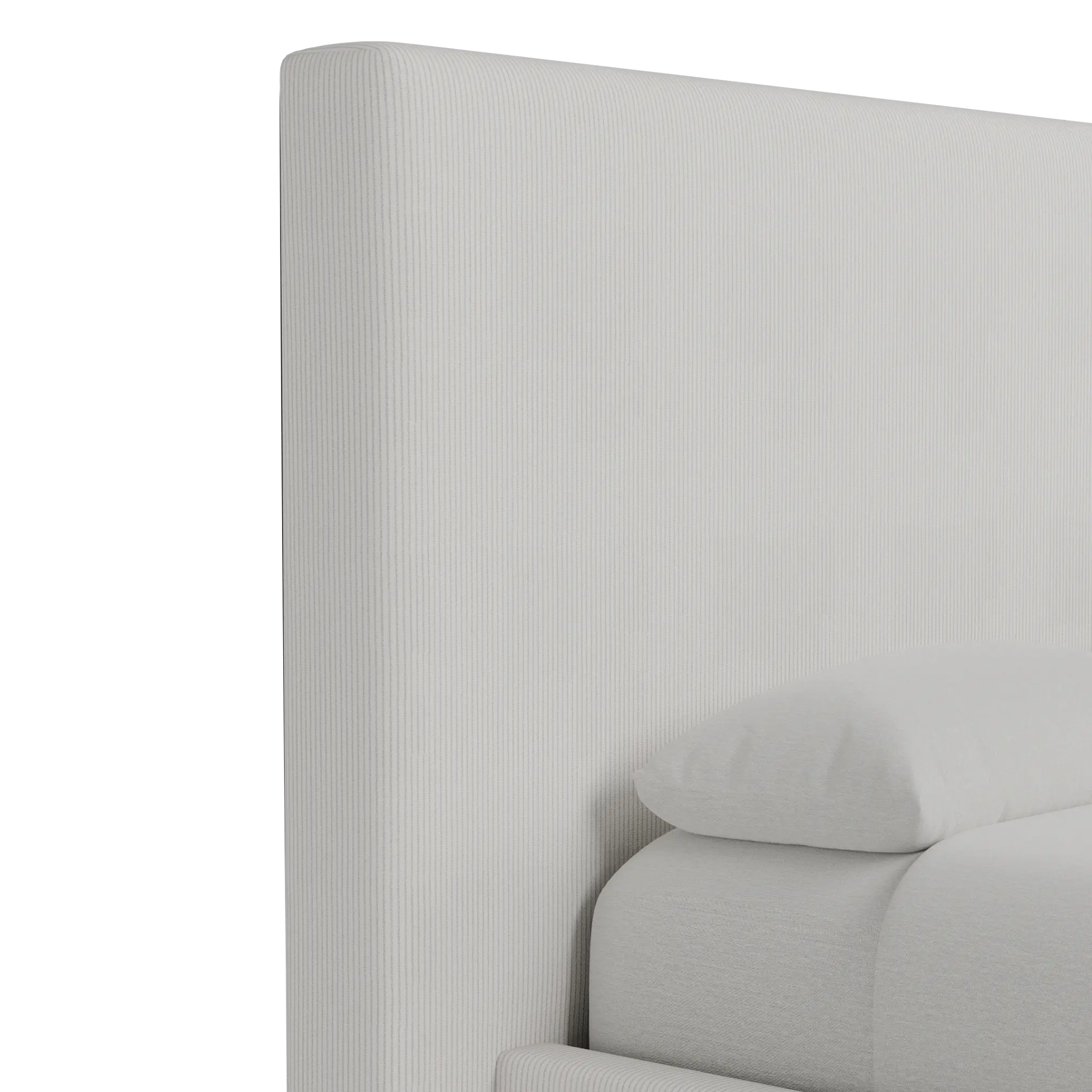 Grayton Lucy Light Beige 54" Upholstered Platform Bed Grayton Lucy Light Beige 54" Upholstered Platform Bed