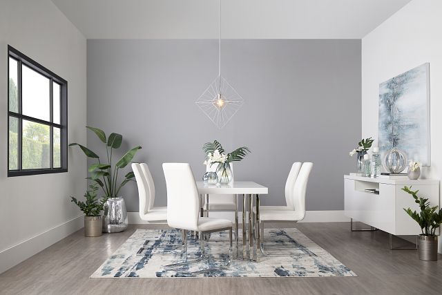 Axel White Rectangular Table