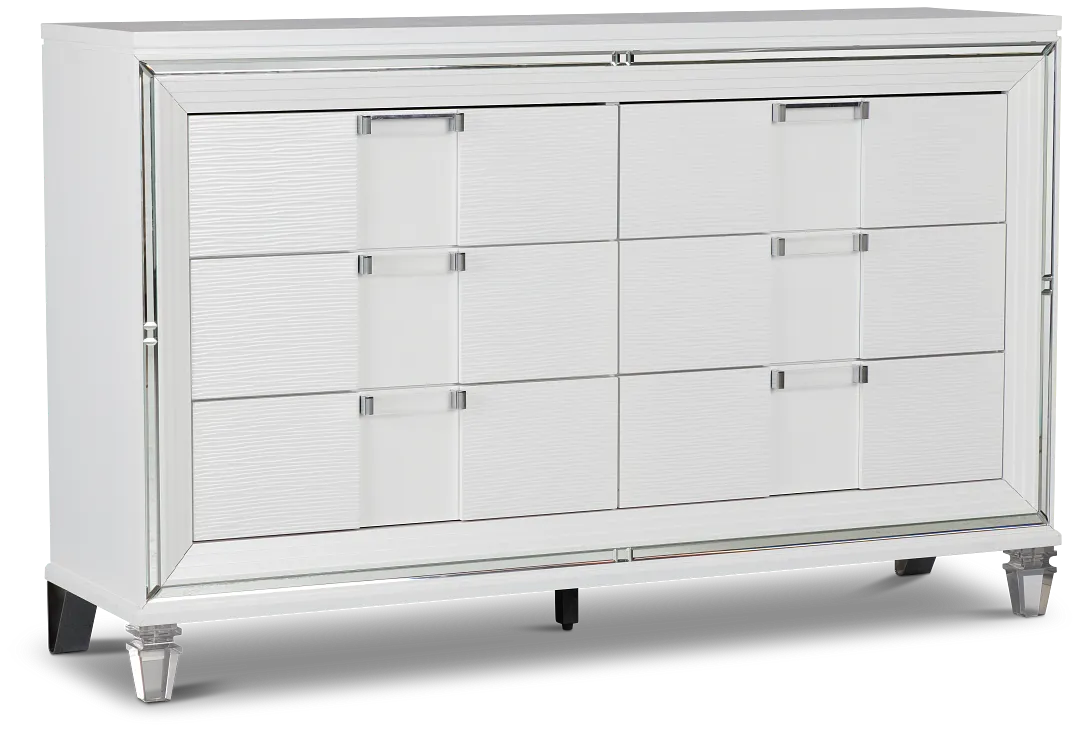 Vegas White Dresser