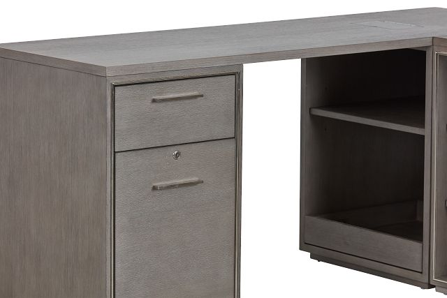 Highline Gray L Desk