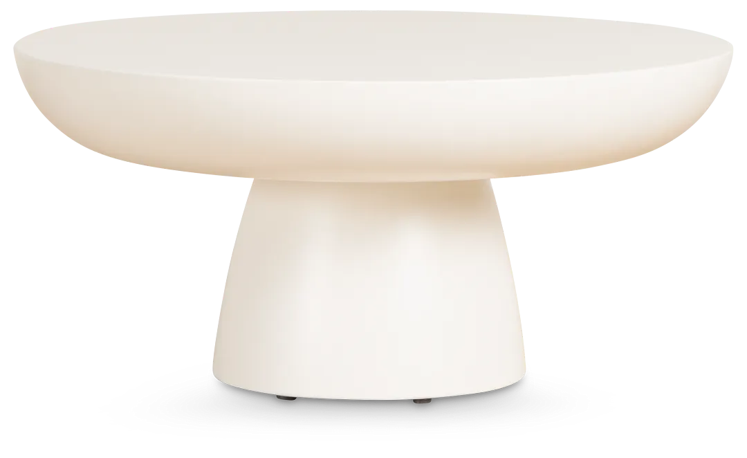 Bolton White Round Coffee Table