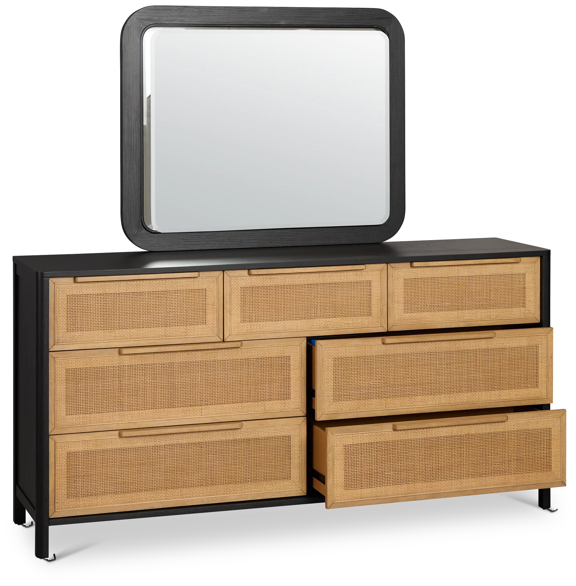 Pacific Two-tone 7-drawer Dresser & Mirror