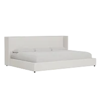 Captiva Gellar Beige 48" Upholstered Shelter Bed