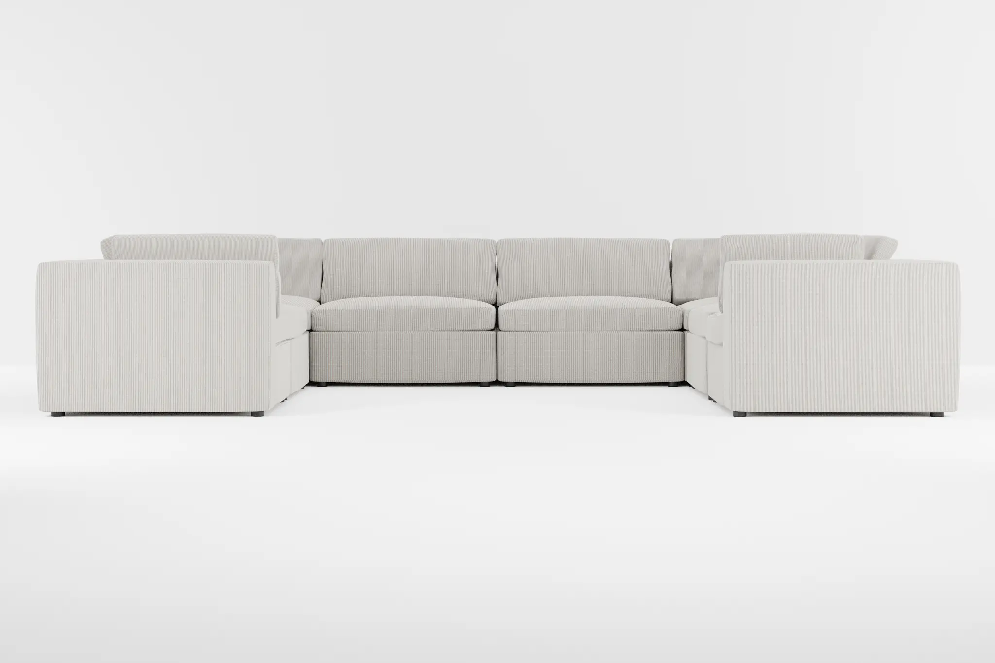 Destin Lucy Light Beige Fabric 8-piece Modular Sectional Destin Lucy Light Beige Fabric 8-piece Modular Sectional