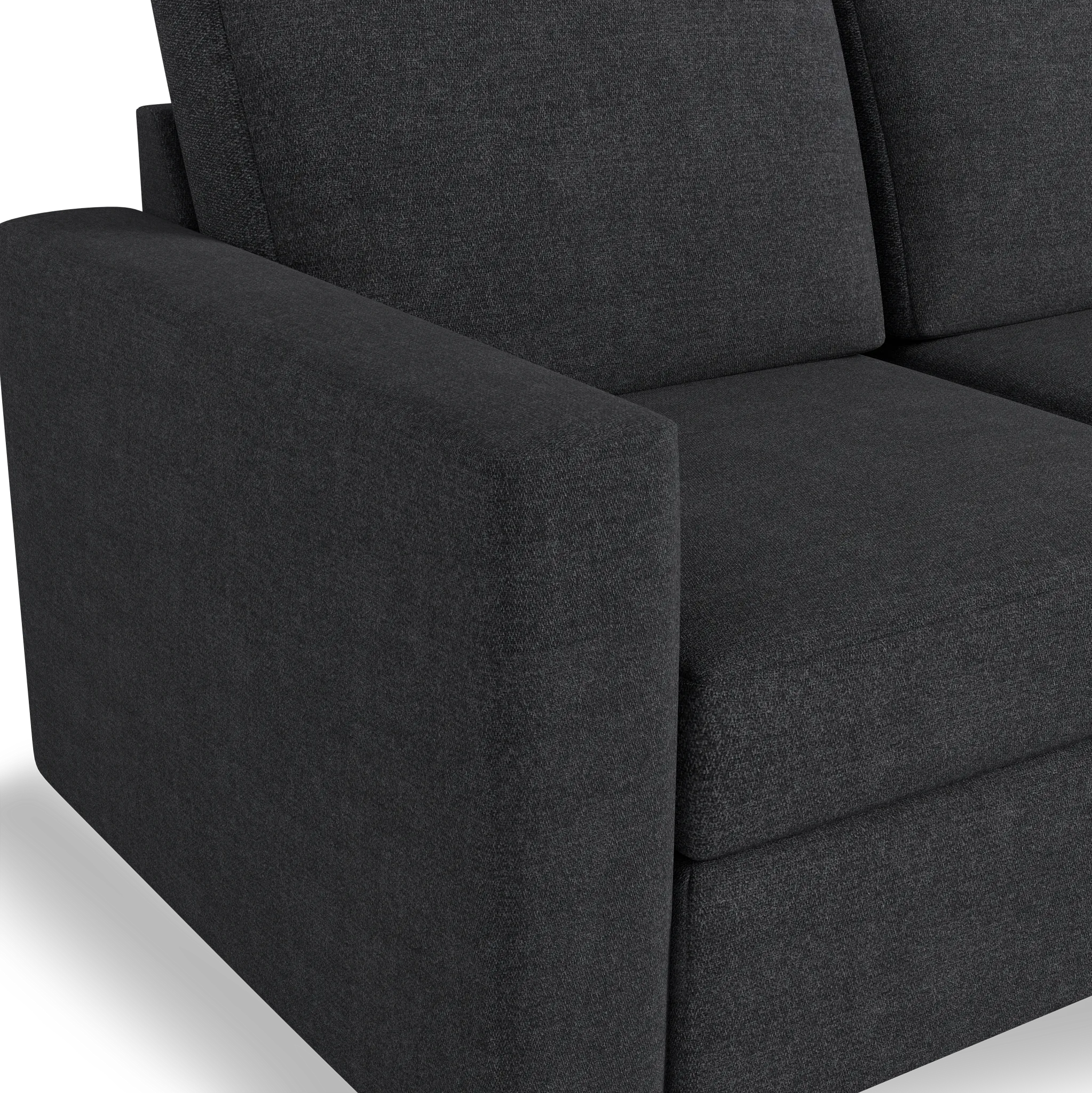 Citymod Dark Gray Fabric 3-piece Modular Sofa