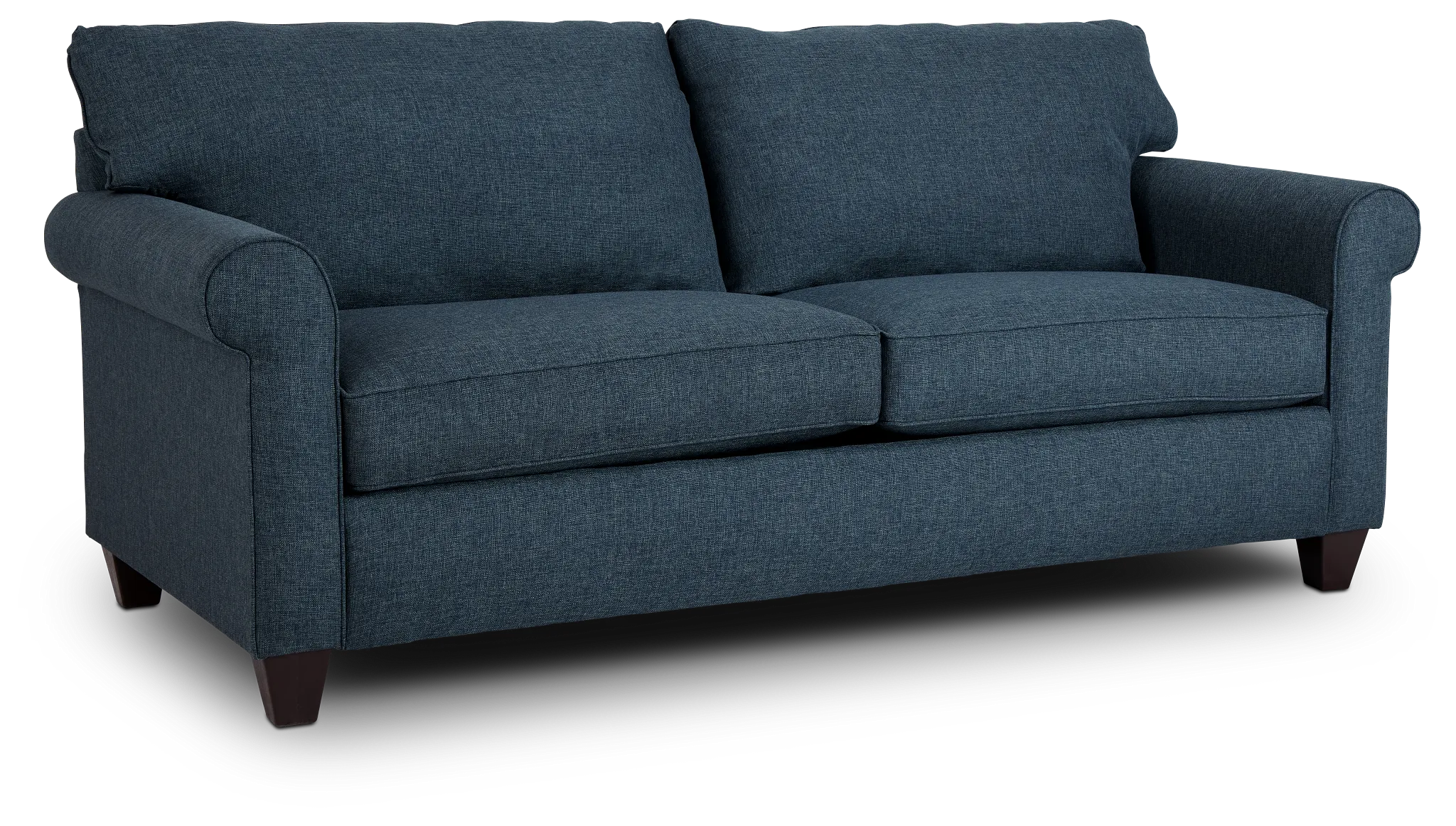 Cameron Blue Fabric Memory Foam Sleeper