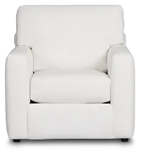 Rhodes White Fabric Chair