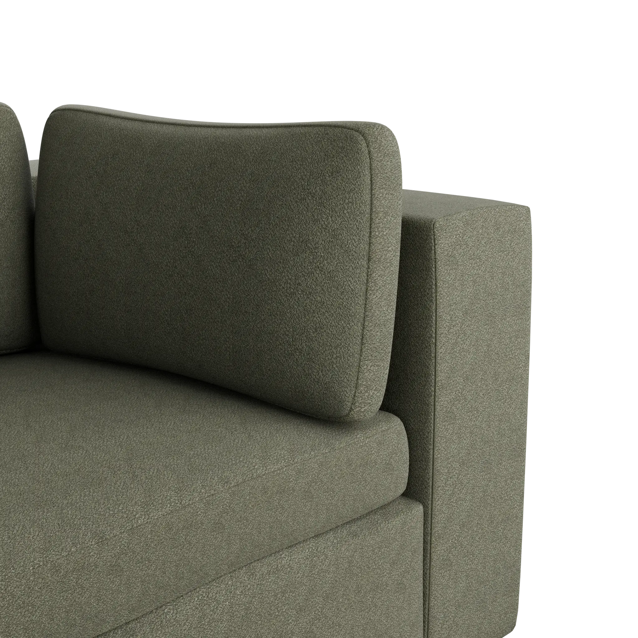 Destin Sutton Green Fabric 3 Piece Modular Sofa Destin Sutton Green Fabric 3 Piece Modular Sofa
