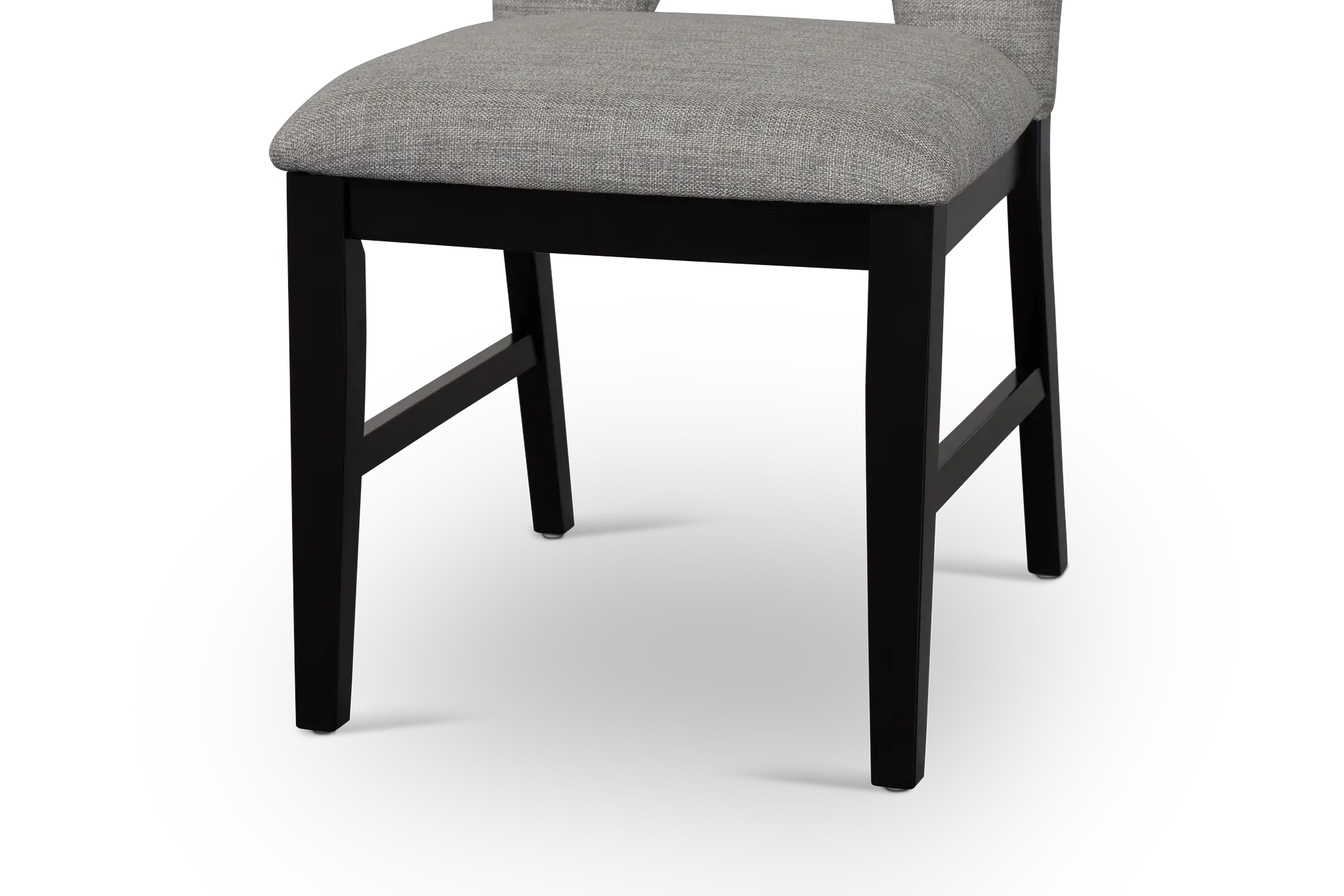 Oxford Gray Curved Upholstered Side Chair Oxford Gray Curved Upholstered Side Chair