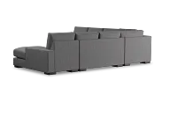 Edgewater Revenue Gray Large Right Chaise Sectional