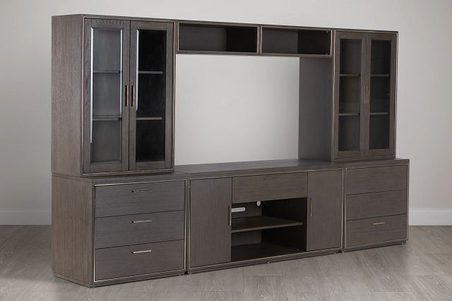 Highline Dark Tone Drawer Entertainment Wall