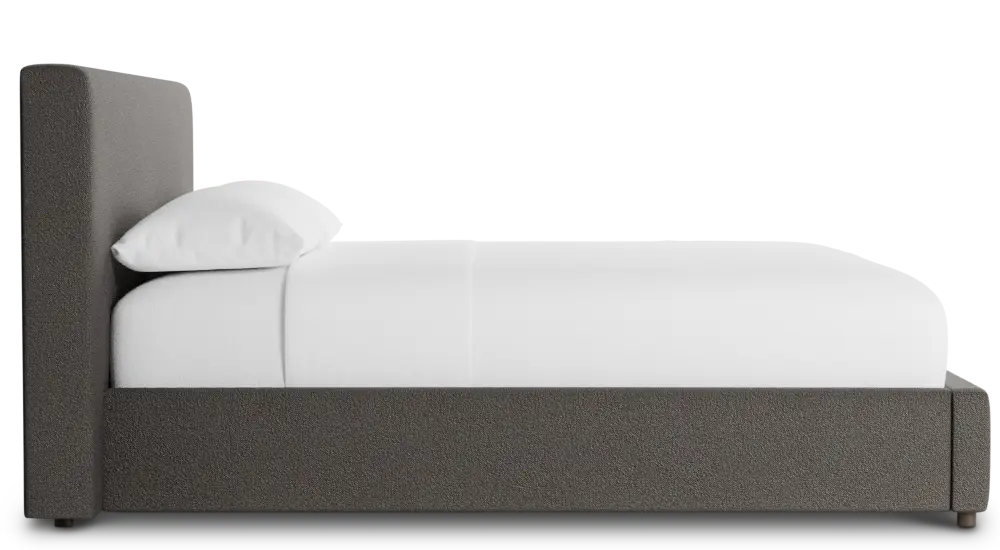 Grayton Elite Dark Gray 44" Upholstered Platform Bed Grayton Elite Dark Gray 44" Upholstered Platform Bed