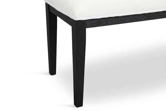 Alden Black Upholstered Dining Bench