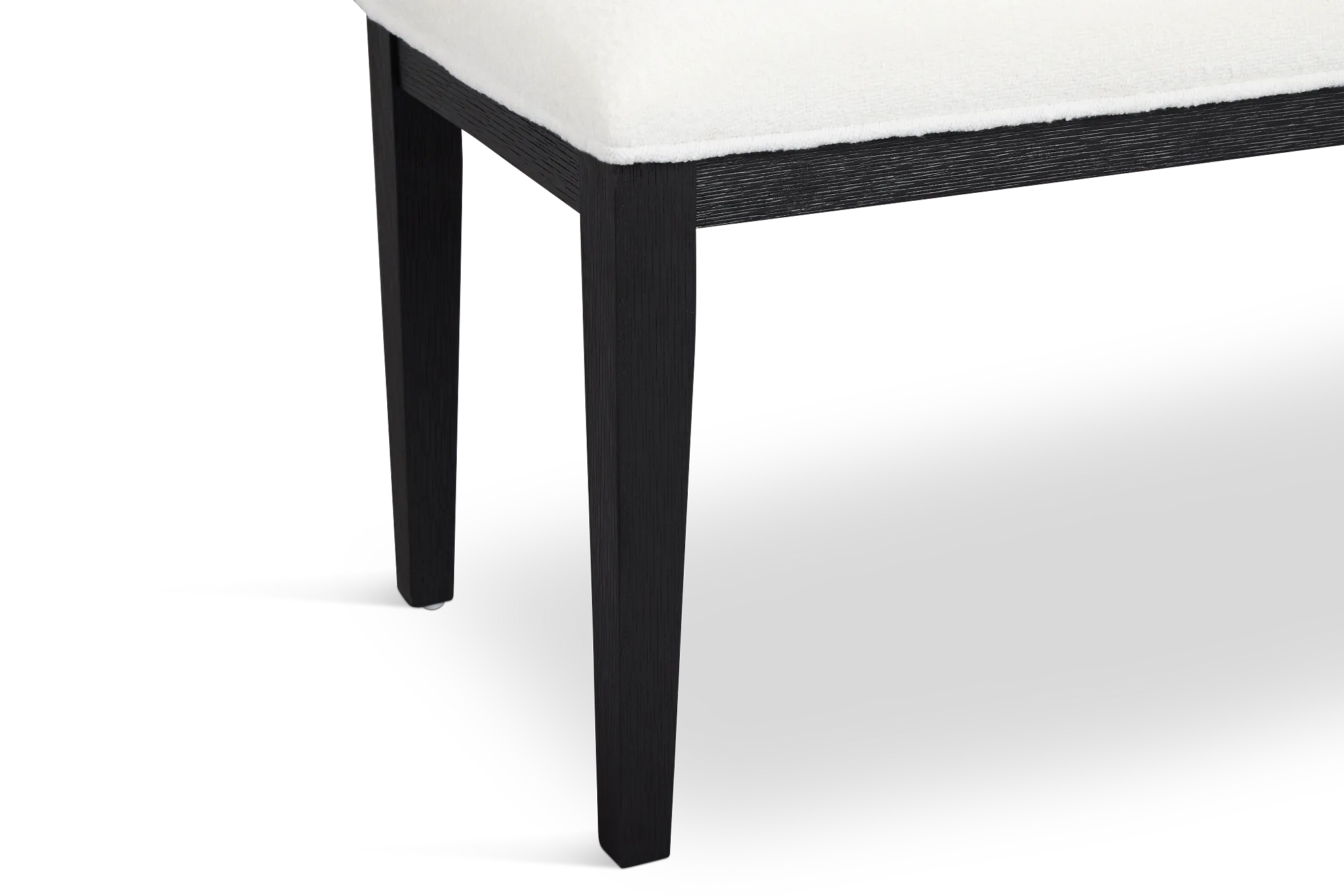 Alden Black Upholstered Dining Bench