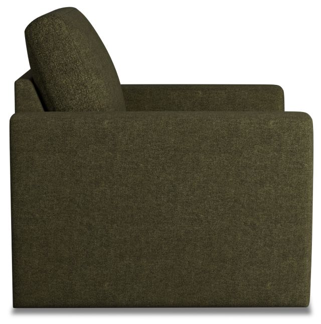 Citymod Green Fabric Swivel Chair