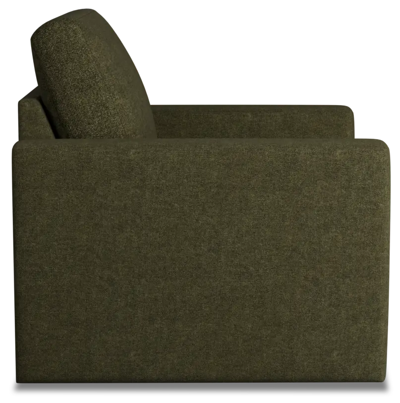 Citymod Green Fabric Swivel Chair Citymod Green Fabric Swivel Chair