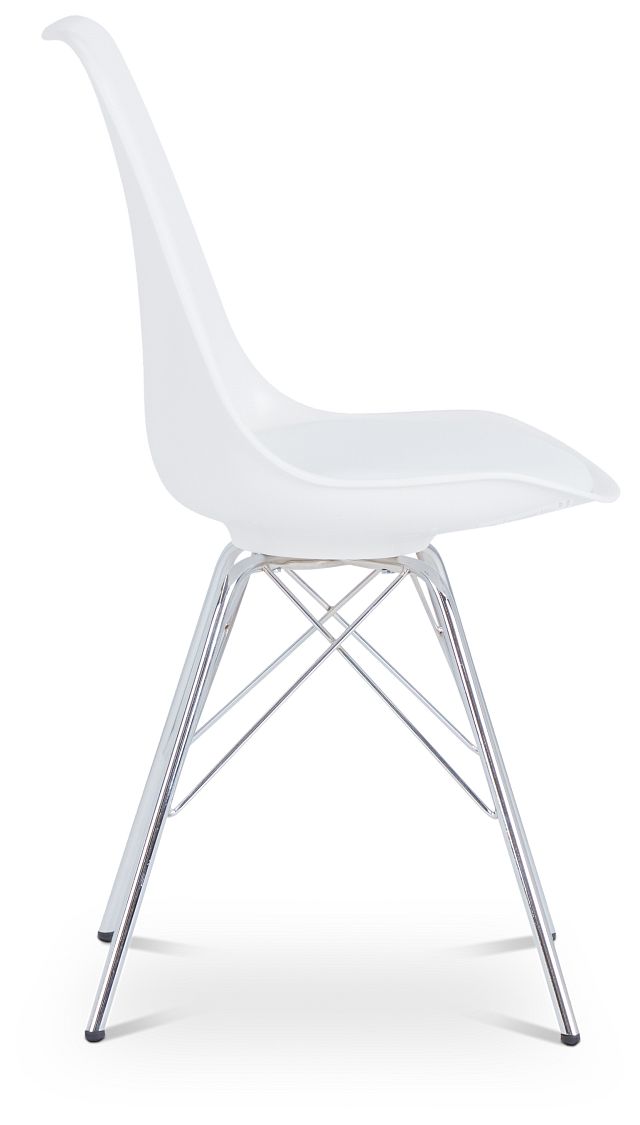 Malta White Side Chair