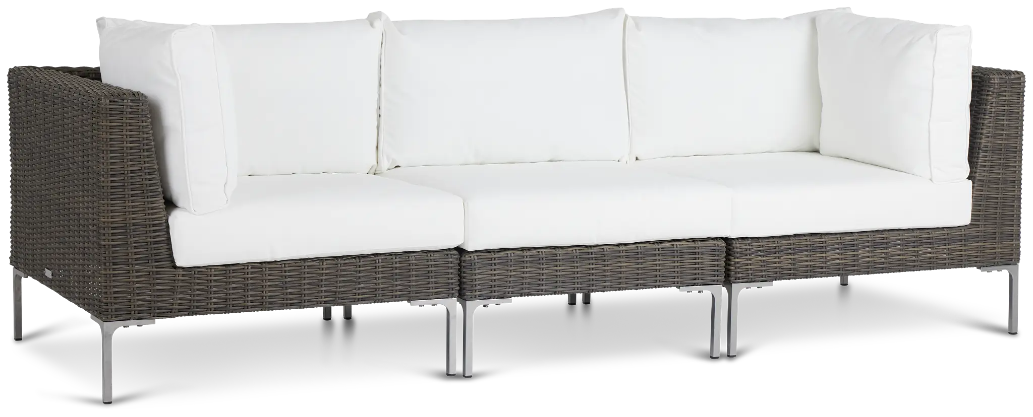 Tulum White Woven Modular Sofa Tulum White Woven Modular Sofa