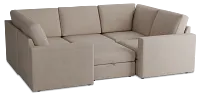 Citymod Beige Fabric 6-piece Pit Sectional