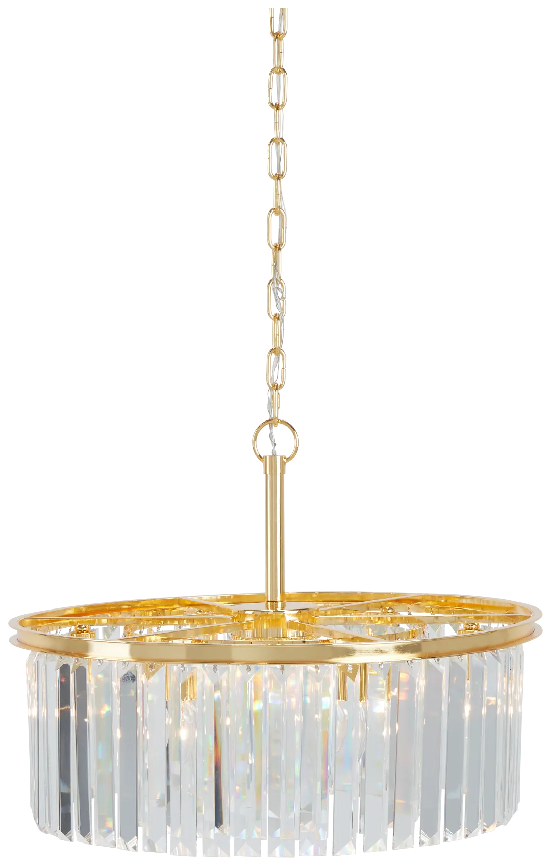 Audrey Gold Round Chandelier