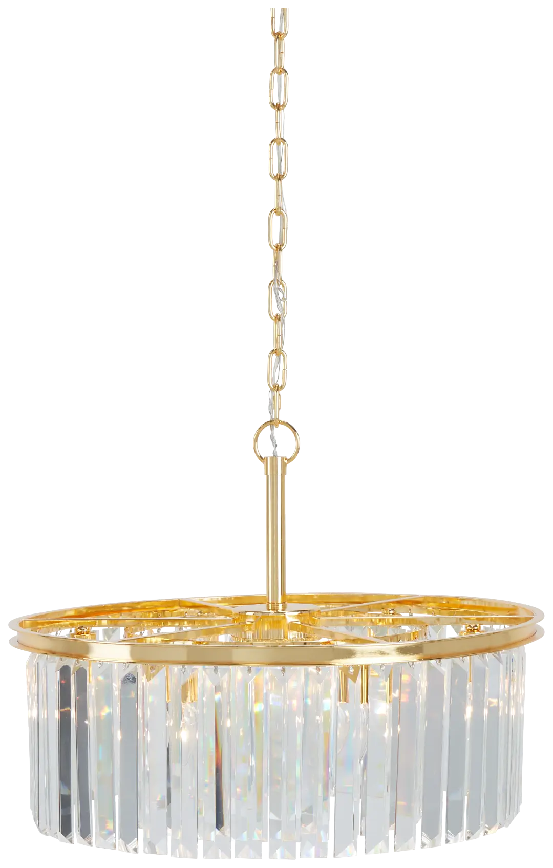 Audrey Gold Round Chandelier Audrey Gold Round Chandelier
