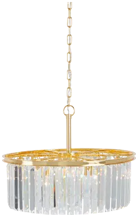 Audrey Gold Round Chandelier