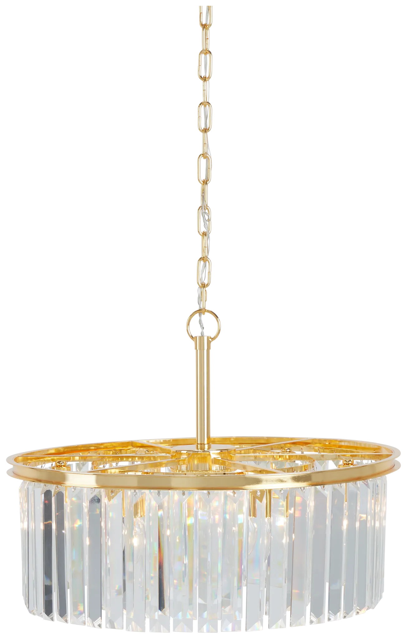 Audrey Gold Round Chandelier