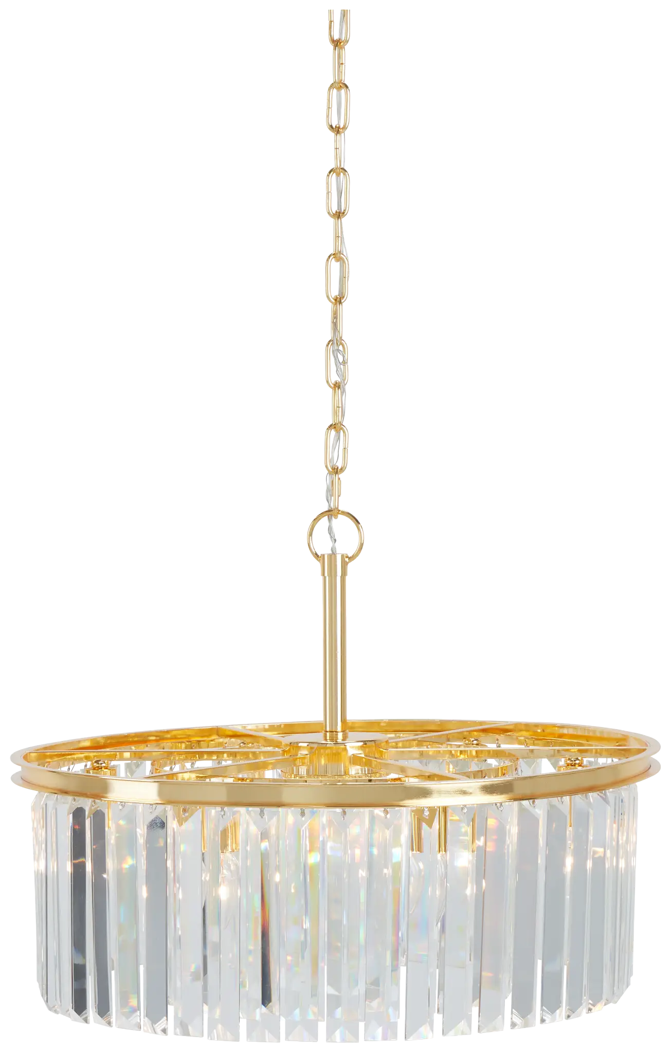 Audrey Gold Round Chandelier Audrey Gold Round Chandelier