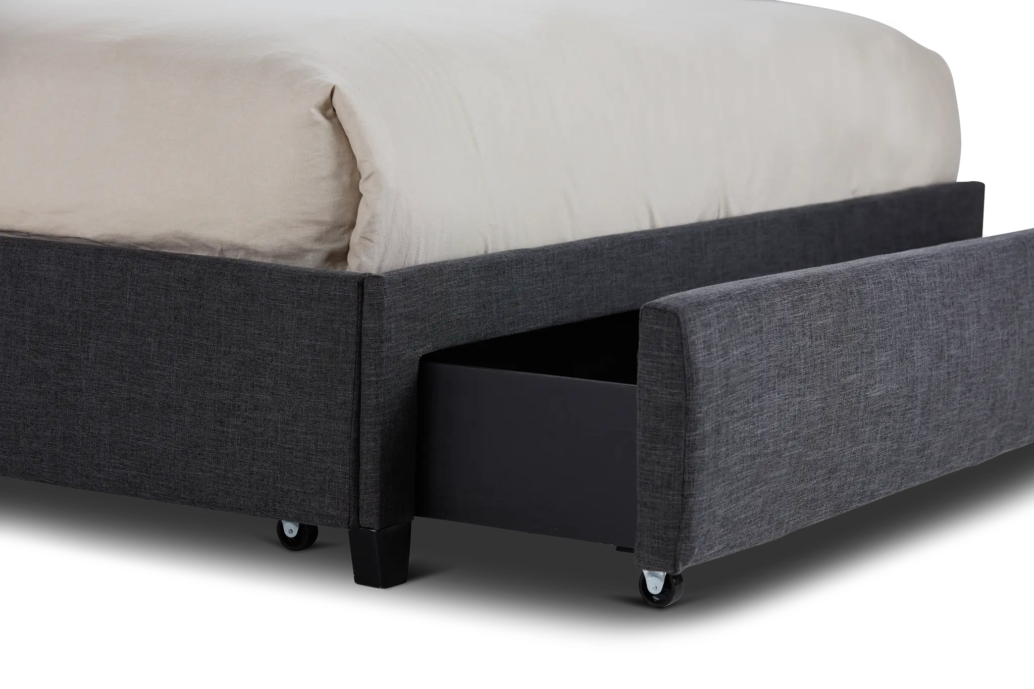 Chatham Dark Gray Low Platform Storage Bed Chatham Dark Gray Low Platform Storage Bed