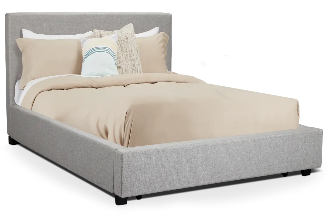 Monica Light Gray Uph Platform Storage Bed Monica Light Gray Uph Platform Storage Bed