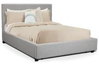 Monica Light Gray Uph Platform Storage Bed
