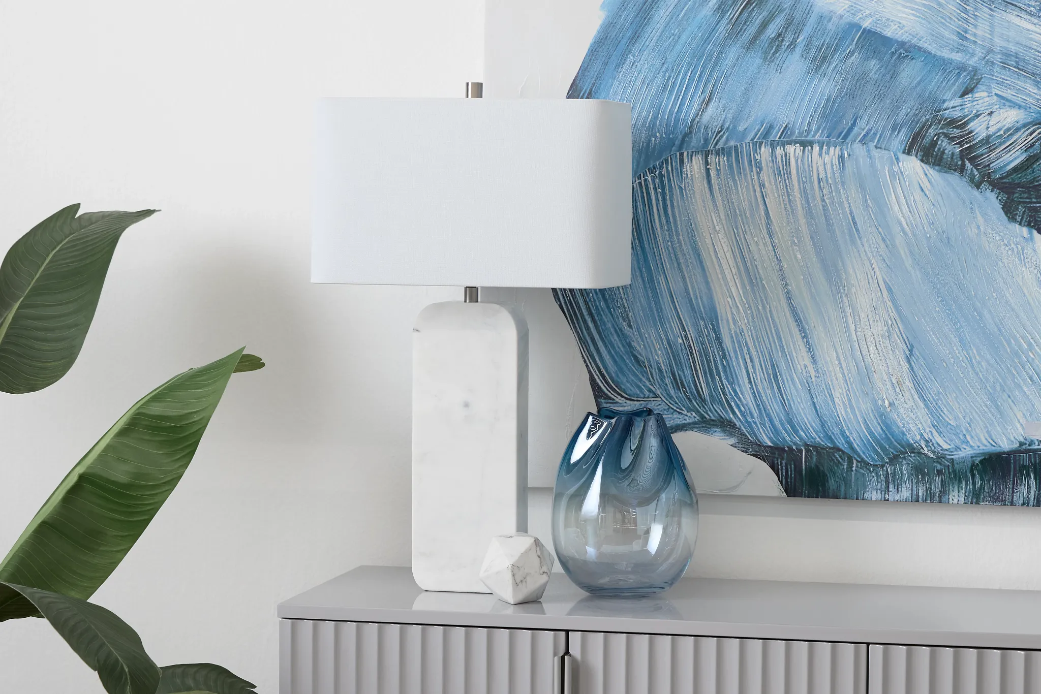 Odina White Table Lamp