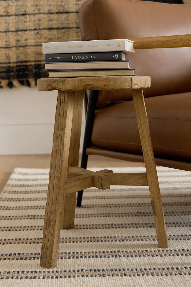 Nash Light Tone Round Stool